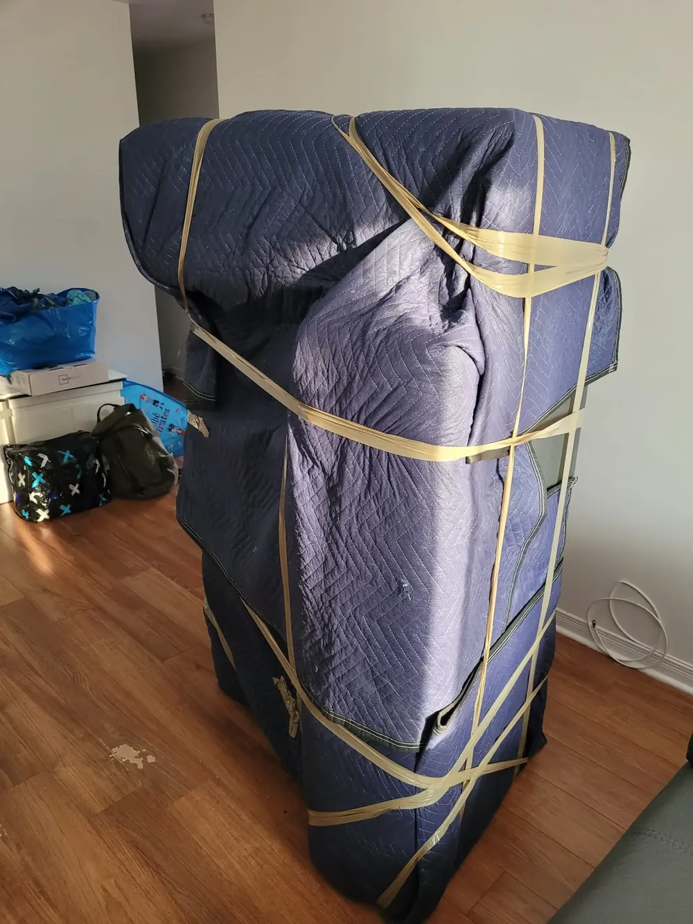 Meuble protégé avant le transport
